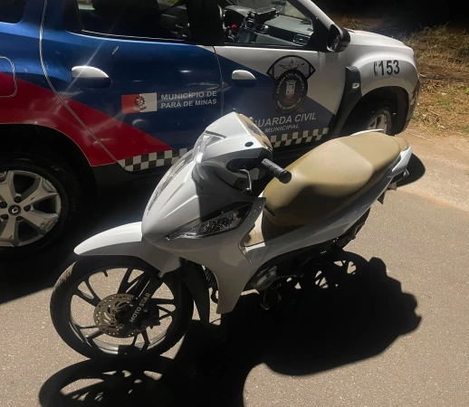 Guarda Civil Municipal recupera motocicleta furtada e prende suspeito no Recanto da Lagoa
