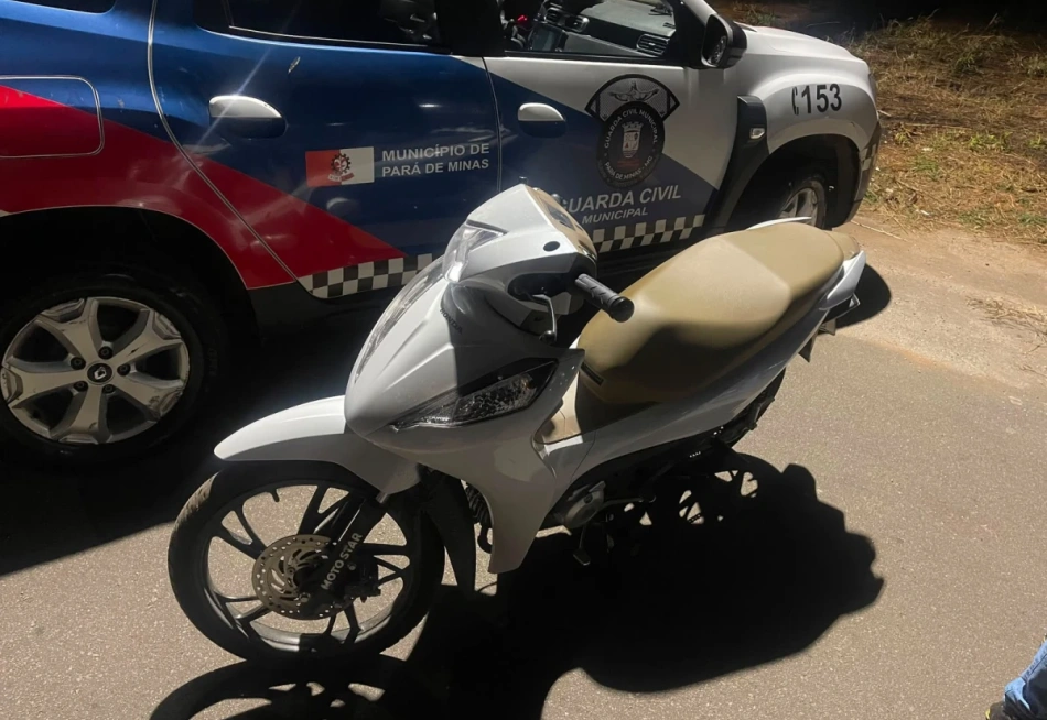 Guarda Civil Municipal recupera motocicleta furtada e prende suspeito no Recanto da Lagoa