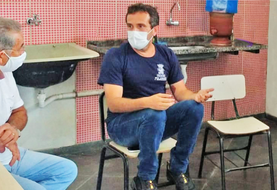 Secretário de Meio Ambiente visita sede do OSB e esclarece dúvida sobre o monitoramento das águas do Córrego Paciência