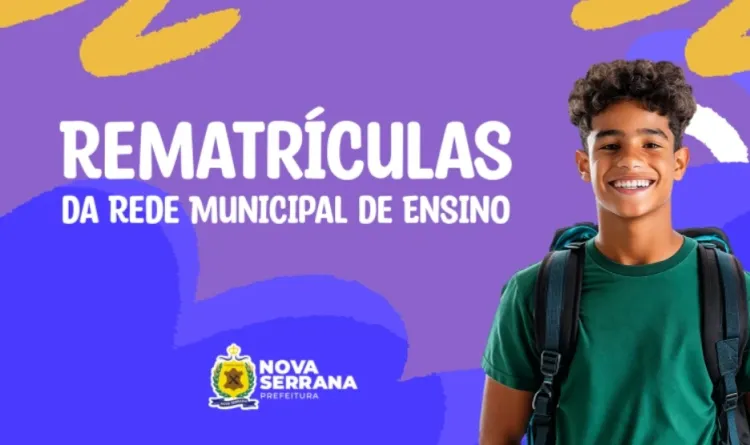 Prefeitura de Nova Serrana abre período de rematrículas na rede municipal de ensino