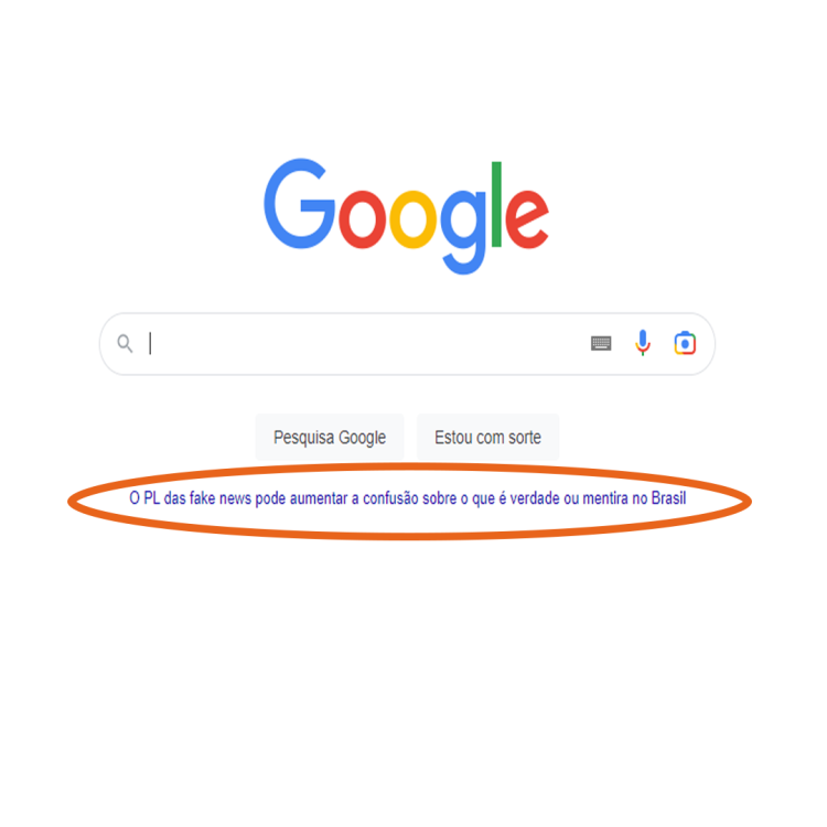 Google publica campanha contra a "PL das fake news". Ministro se posiciona.