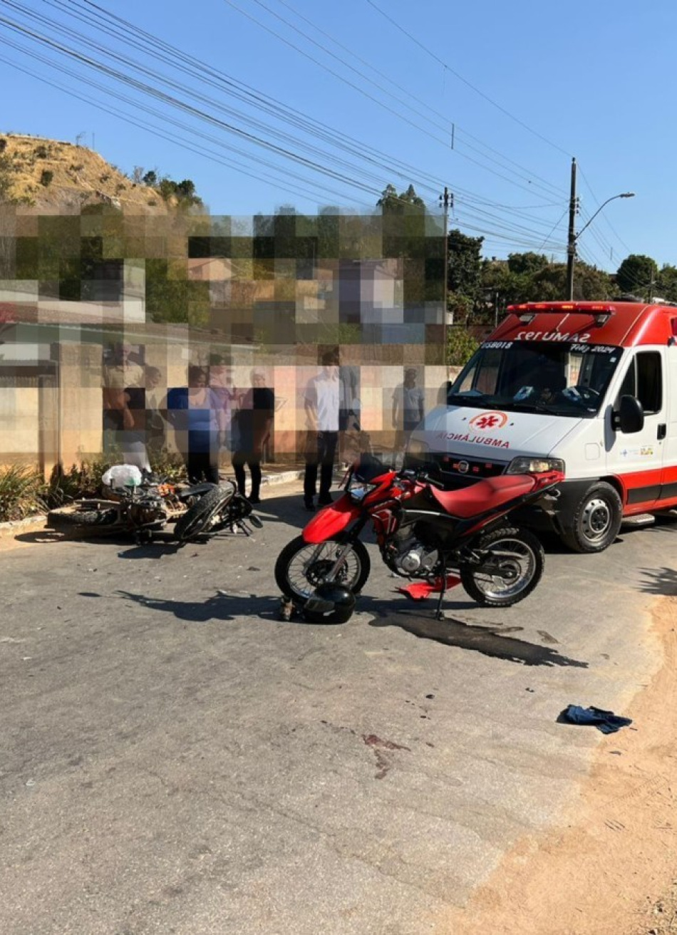 PM registra acidente de trânsito com vítima  na Vila Nossa Senhora Aparecida.