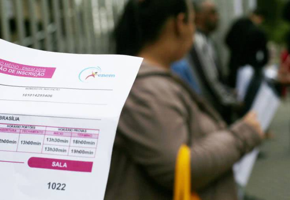 Cartão de confirmação para a prova do Enem já está liberado