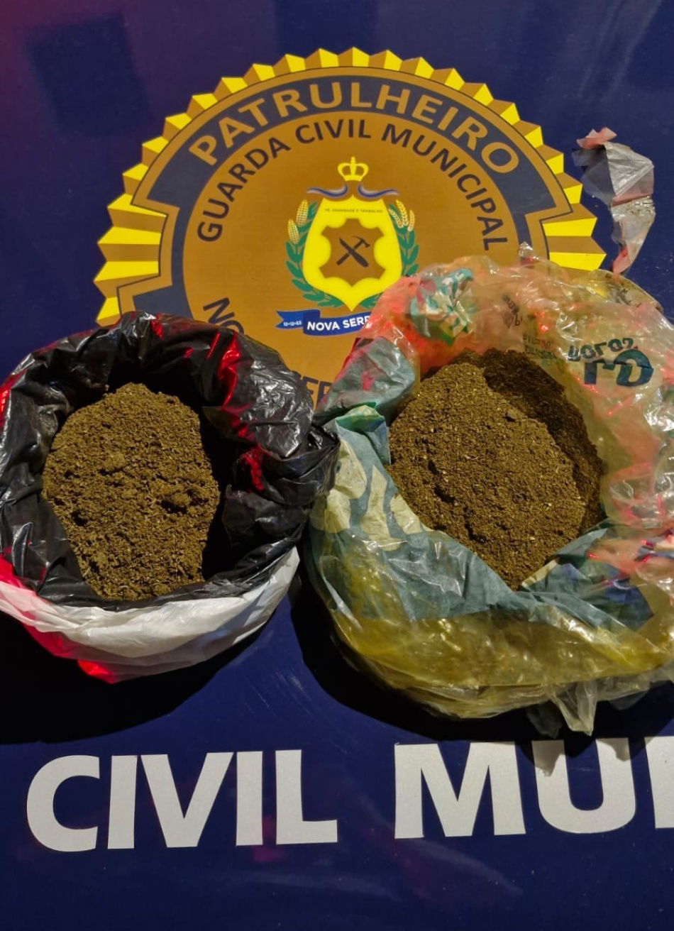 Guarda Civil Municipal prende casal com quase 1 kg de maconha em Nova Serrana