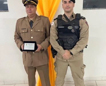 Polícia Militar participa de entrega da Medalha de Mérito em Leandro Ferreira