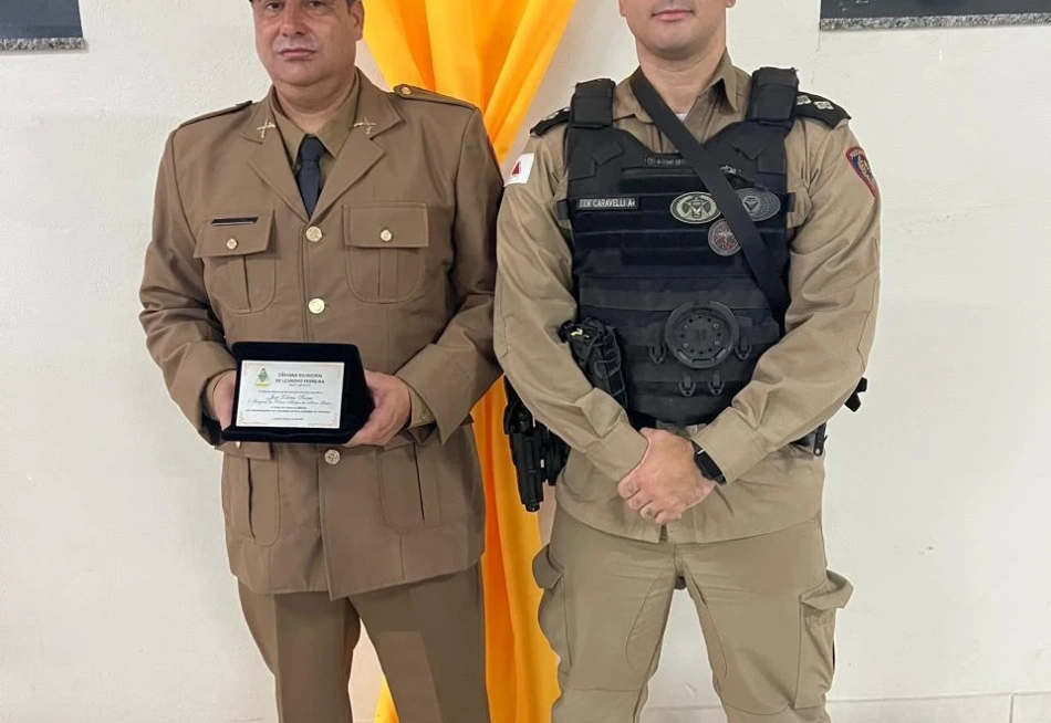 Polícia Militar participa de entrega da Medalha de Mérito em Leandro Ferreira