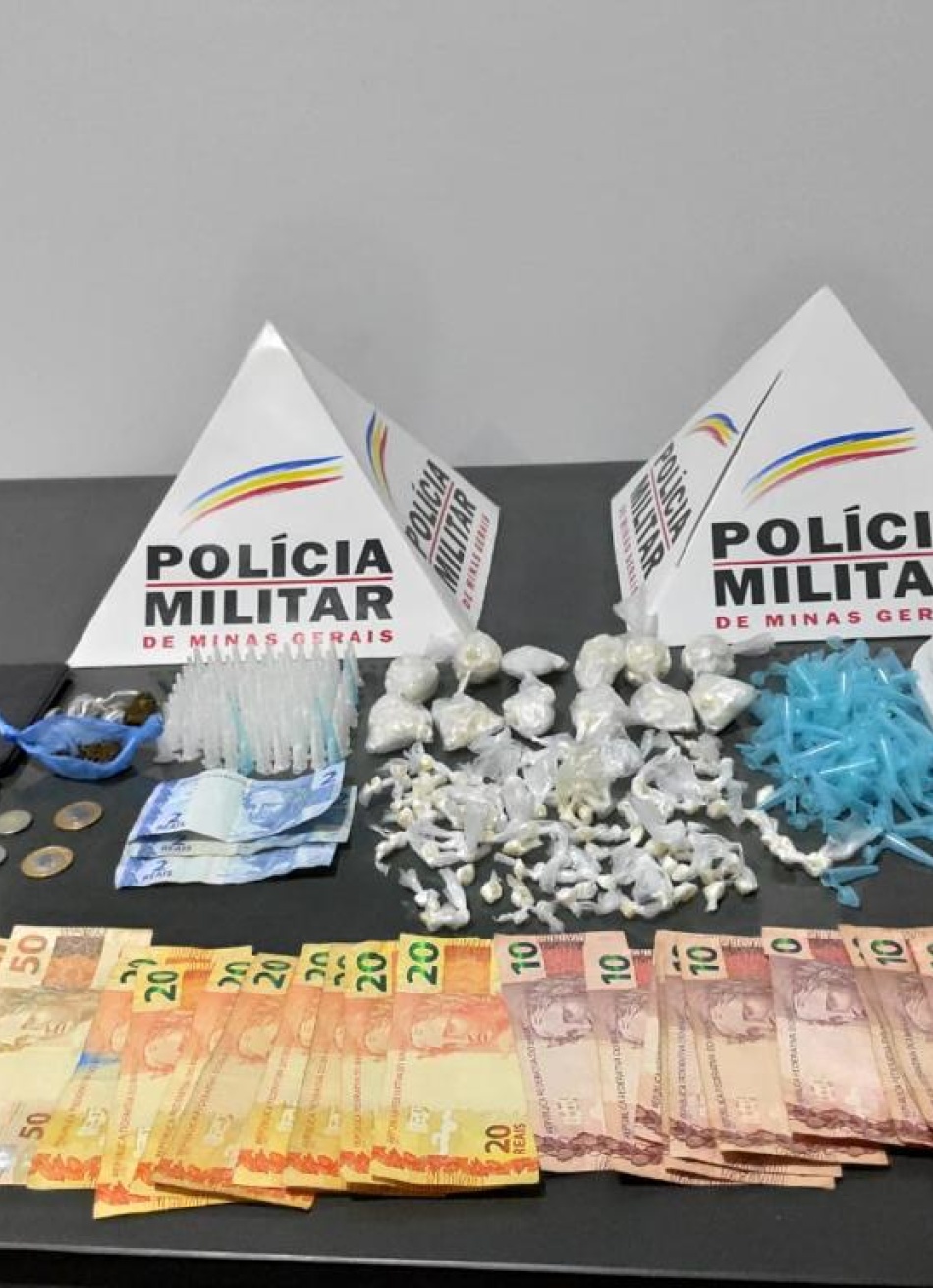 Polícia Militar apreende grande quantidade de drogas durante operação "Carnaval pela Vida" em Papagaios