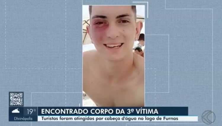 Corpo de rapaz que foi vítima de cabeça d’água em Capitólio é sepultado em Oliveira