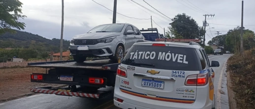 PM prende dois suspeitos por receptação e recupera veículo furtado na zona rural de Pará de Minas