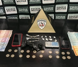 PM prende suspeito por tráfico de drogas no bairro São Paulo.