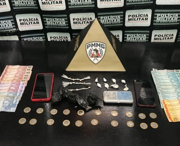 PM prende suspeito por tráfico de drogas no bairro São Paulo.