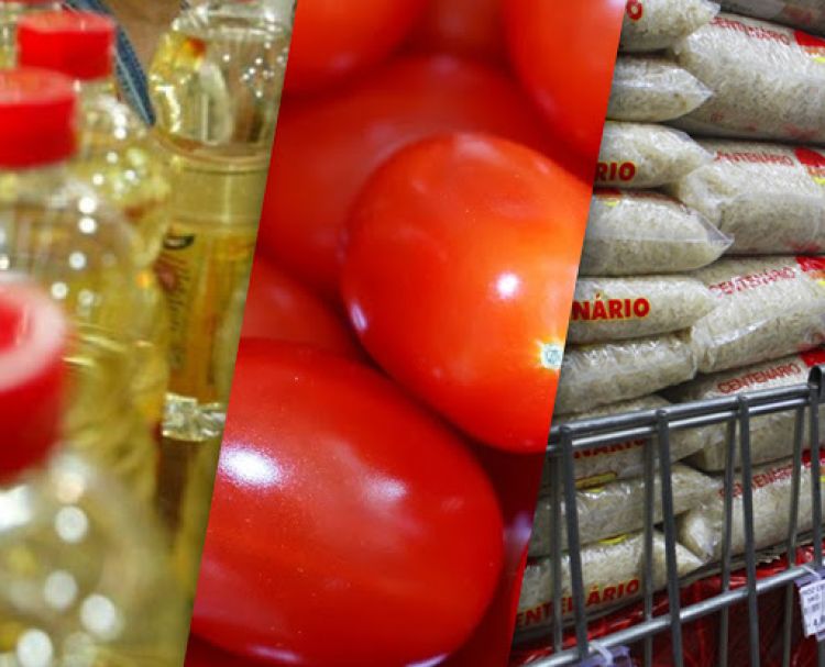 Valor cobrado pelo arroz, óleo de soja e tomate estão entre os ítens que mais contribuíram para a alta dos preços ao consumidor
