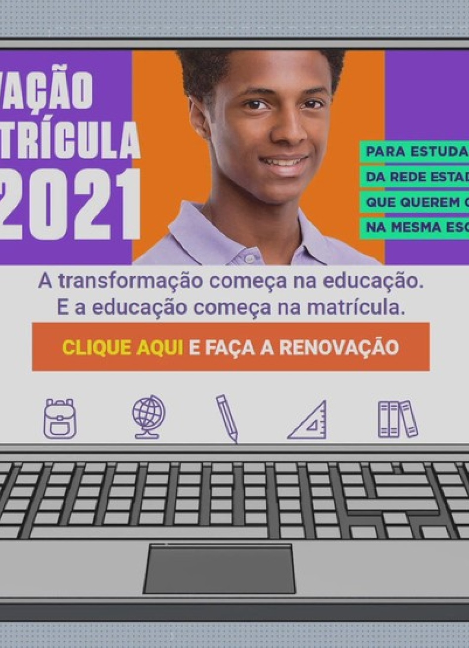 Termina nesta terça-feira o prazo para estudantes da rede pública estadual de ensino fazerem a renovação da matrícula
