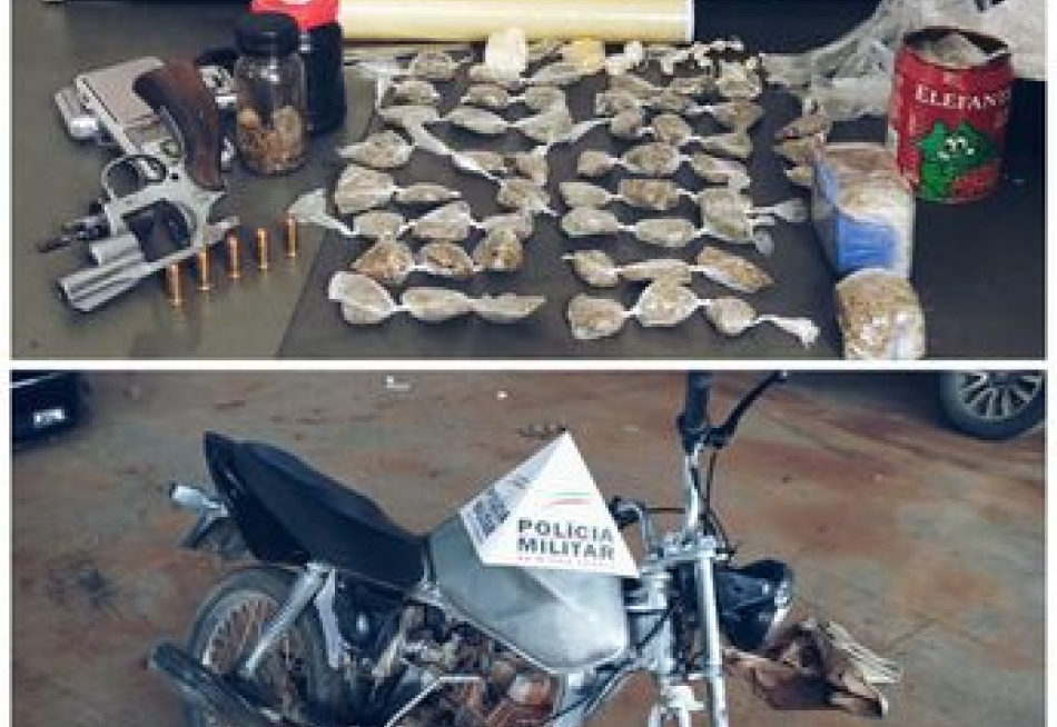 PM apreende menor infrator por direção perigosa, tráfico de drogas e posse ilegal de arma de fogo