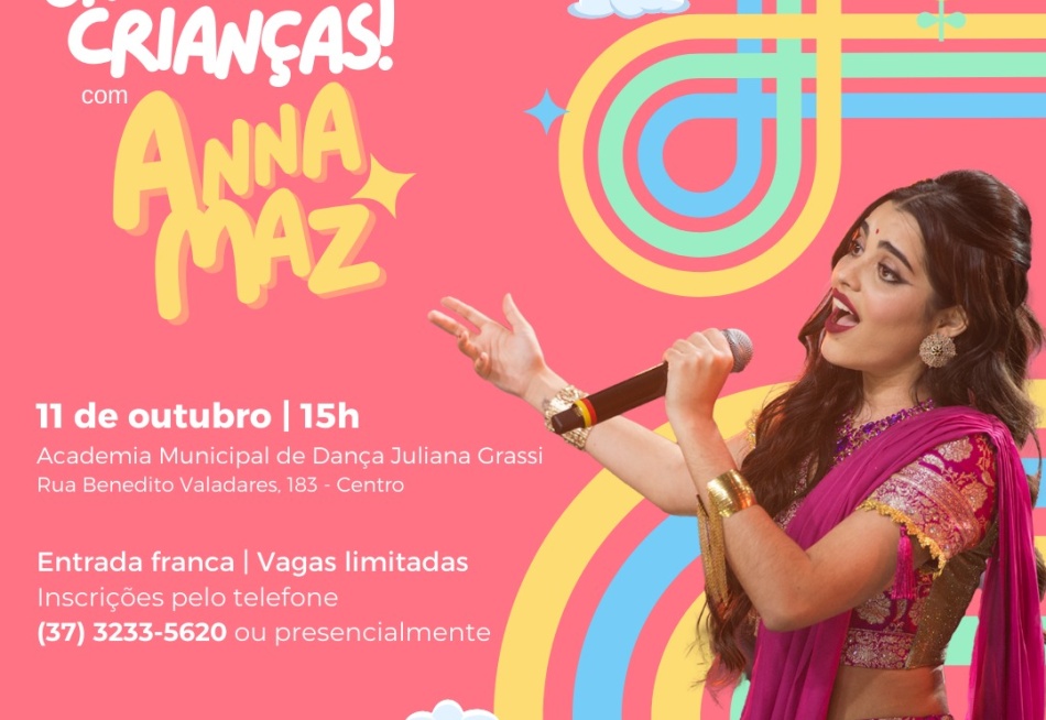 ANNA MAZ E BALADINHA KIDS, VÃO AGITAR A SEMANA DAS CRIANÇAS