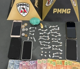 Dois homens são presos e adolescente é apreendido por tráfico de drogas em Papagaios