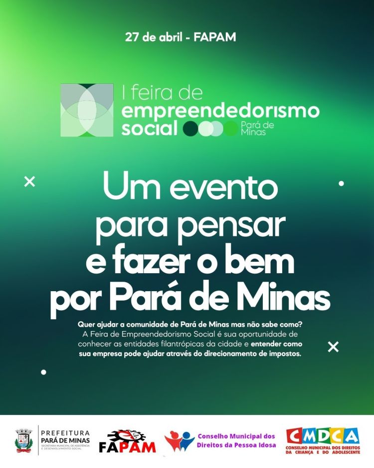 Fapam, juntamente com a Prefeitura Municipal, realizam feira de Empreendedorismo Social.