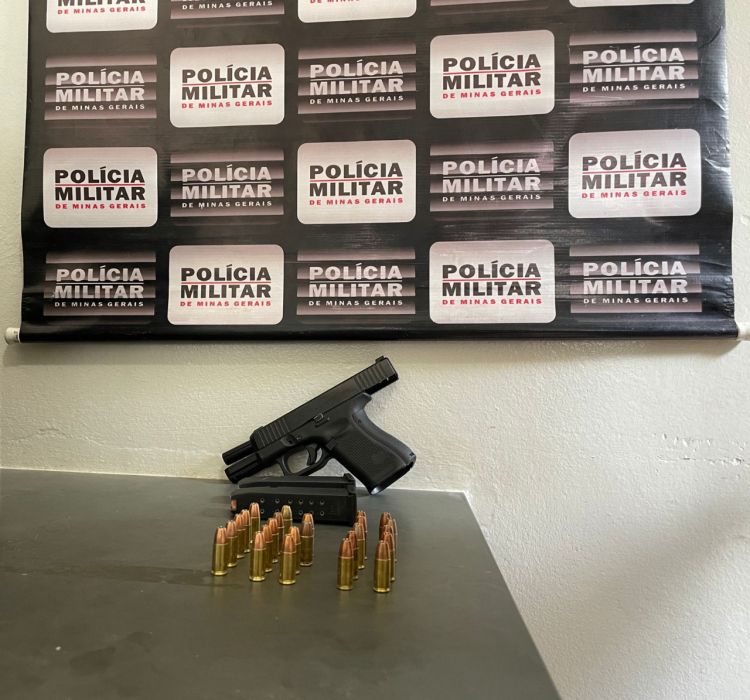 Menor é apreendido com uma pistola Glock G19 em Bom Despacho