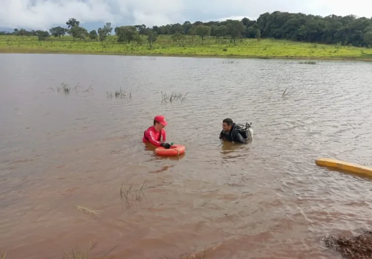 Corpo de Bombeiros localiza vítima de afogamento em lagoa na zona rural de Papagaios