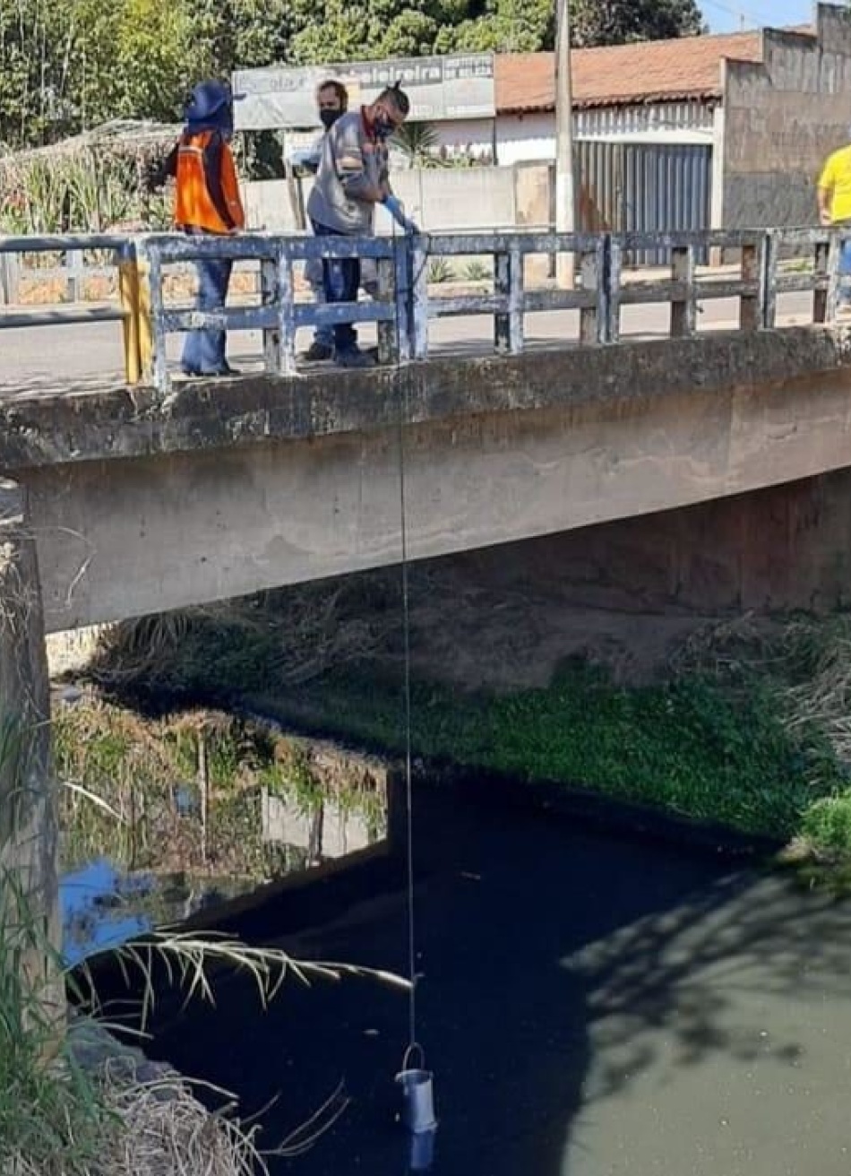 Prefeitura de Pará de Minas está realizando o monitoramento nas águas do Ribeirão Paciência