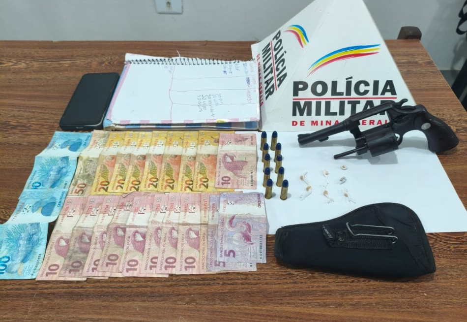 Perdigão – Polícia Militar apreende entorpecentes e arma de fogo durante cumprimento de mandados judiciais