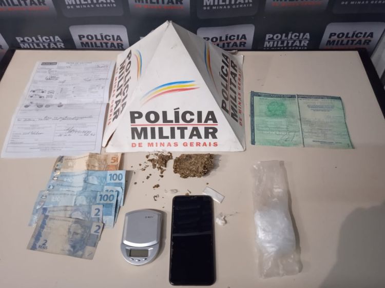 Polícia Militar prende dois homens em Divinópolis por porte de droga