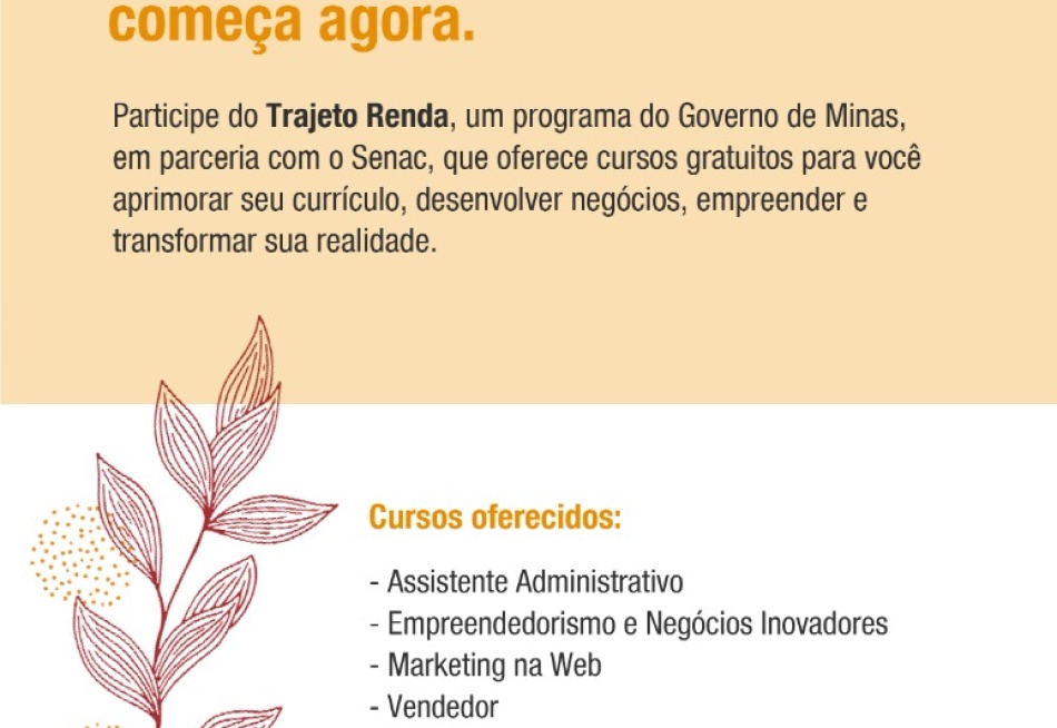 Sedese e Senac divulgam os editais de seleção de beneficiários para os cursos de qualificação profissional