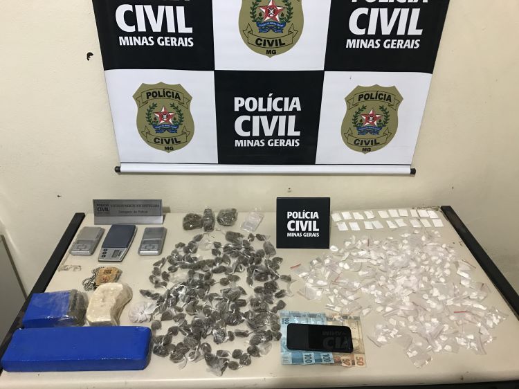 Polícia Civil prende suspeito de ser um dos gerentes do tráfico de drogas em Nova Serrana