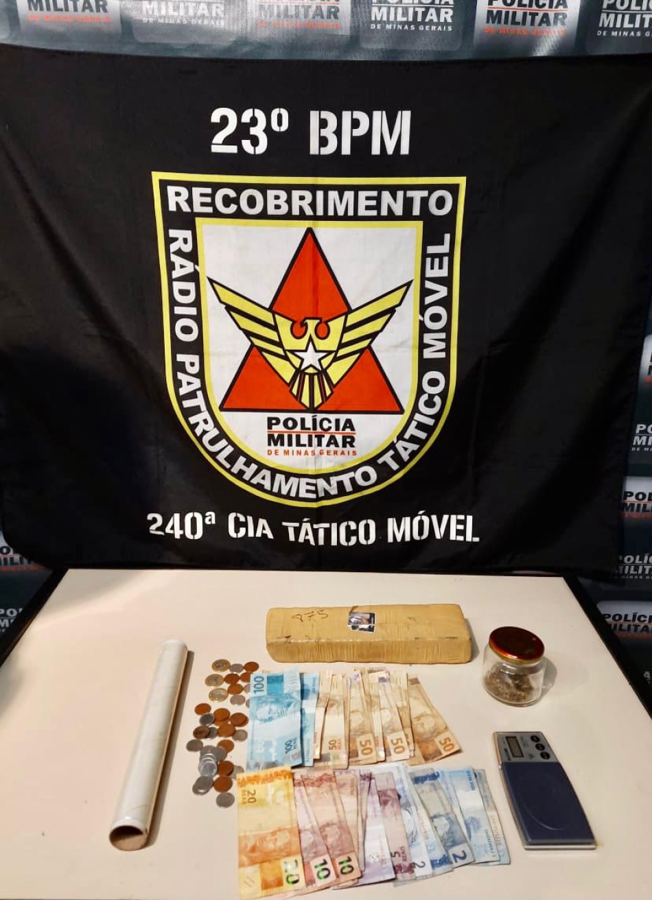 Polícia Militar prende homem por tráfico de drogas em Divinópolis