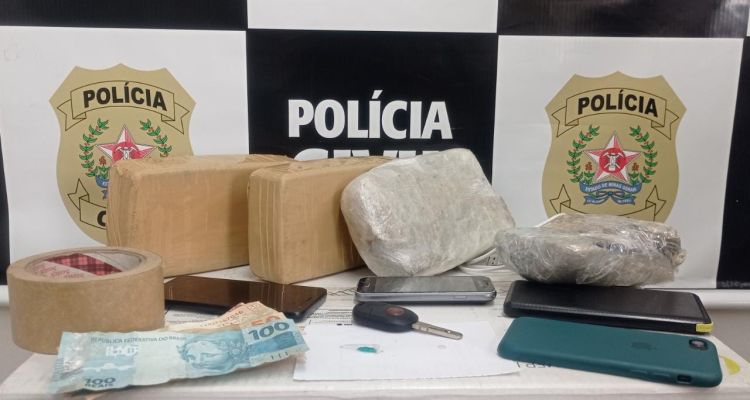 PCMG prendeu nesta terça-feira, em Itaúna, rapaz investigado pela prática de tráfico de drogas