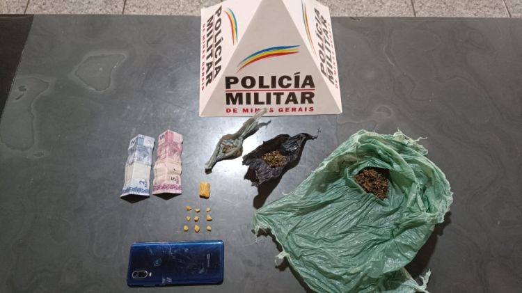 PITANGUI/MG – Homem é preso pela Polícia Militar suspeito por envolvimento com o tráfico de drogas