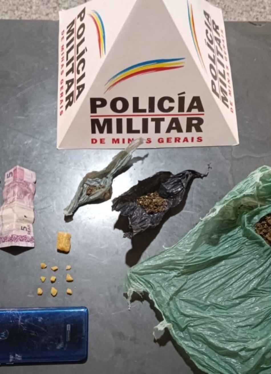 PITANGUI/MG – Homem é preso pela Polícia Militar suspeito por envolvimento com o tráfico de drogas