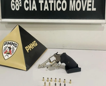 Polícia Militar prende suspeito por porte ilegal de arma de fogo em Nova Serrana