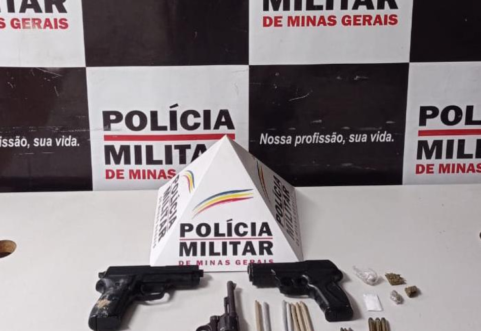 Polícia Militar acaba com baile funk e apreende diversas drogas e armas de fogo em Nova Serrana