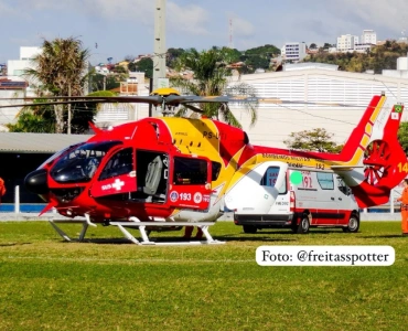 Bebê com quadro respiratório grave é transferido com apoio aéreo de Pará de Minas para Três Corações