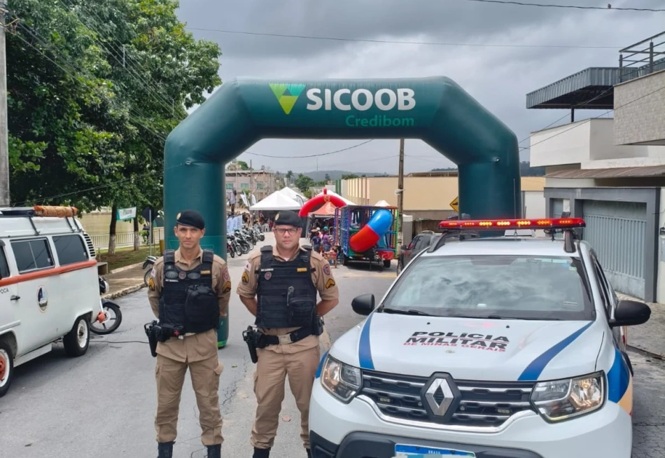 Araújos – Polícia Militar garante segurança em evento de motoestradeiros