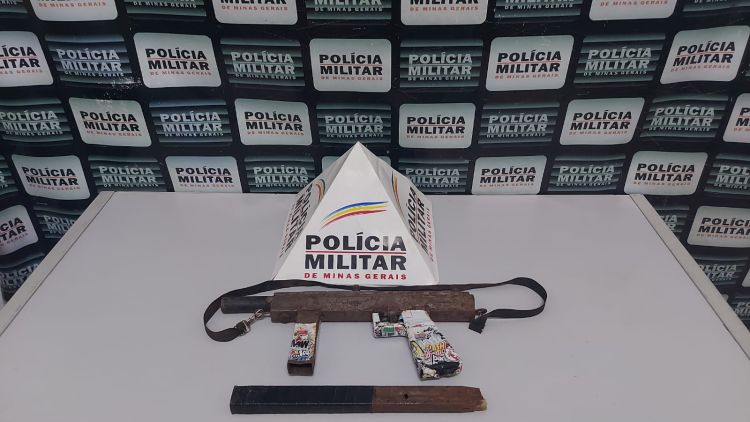 Polícia Militar apreendeu submetralhadora de fabricação caseira no povoado dos Guardas