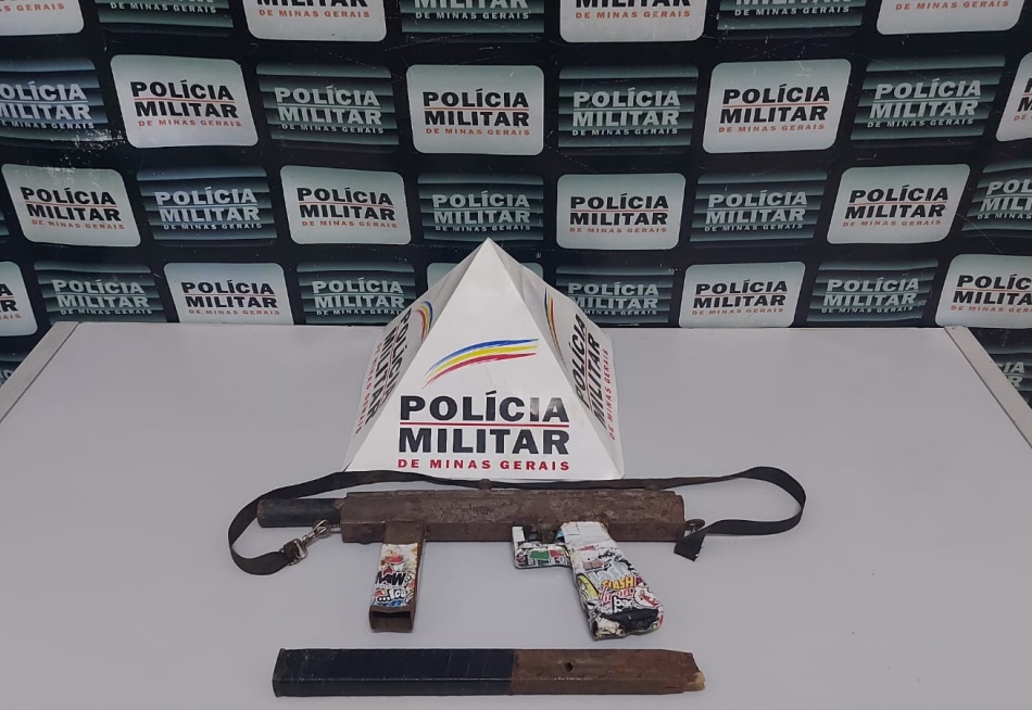 Polícia Militar apreendeu submetralhadora de fabricação caseira no povoado dos Guardas
