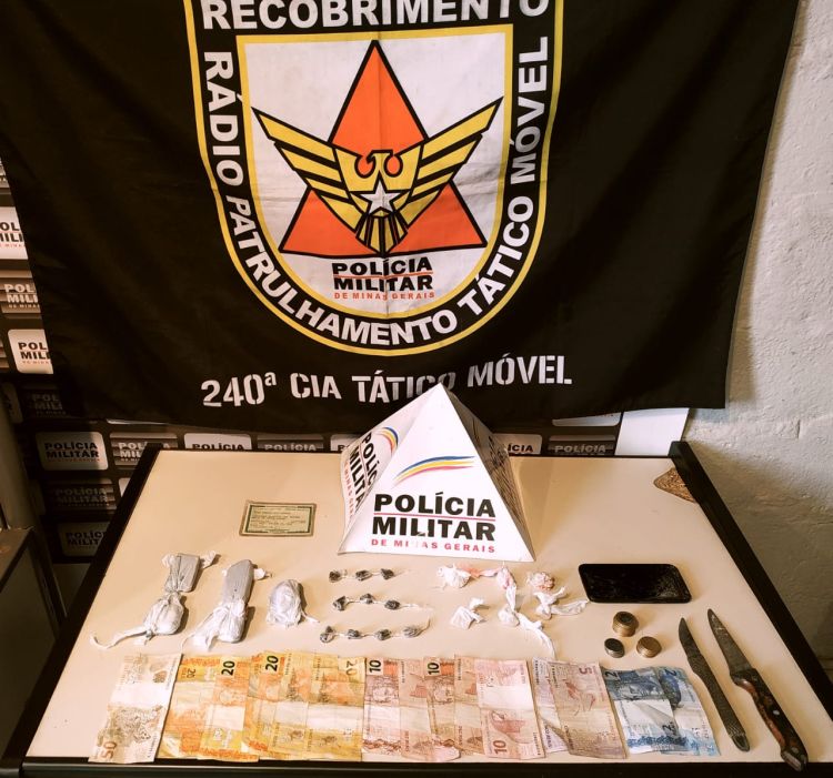 Homem é preso em Divinópolis pela Polícia Militar acusado de tráfico de drogas