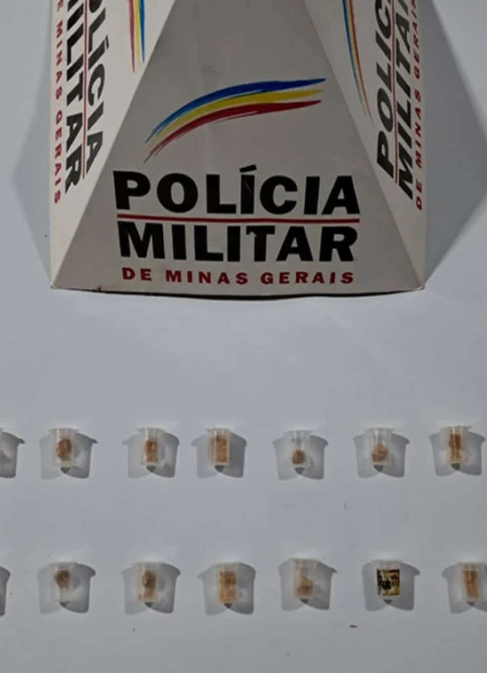 Polícia Militar prende homem por tráfico de drogas durante atendimento de violência doméstica em Conceição do Pará