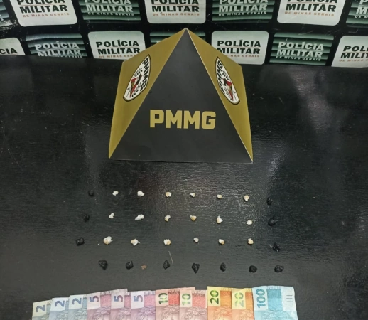 Pará de Minas – Polícia Militar prende suspeito por tráfico de drogas no bairro JK