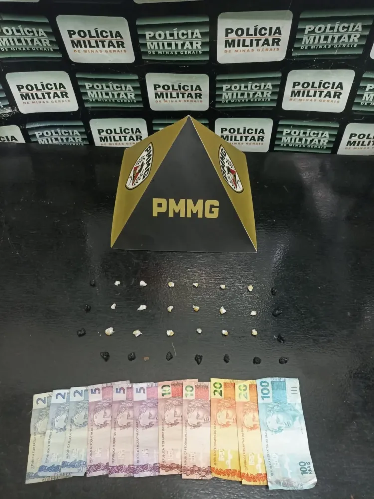 Pará de Minas – Polícia Militar prende suspeito por tráfico de drogas no bairro JK