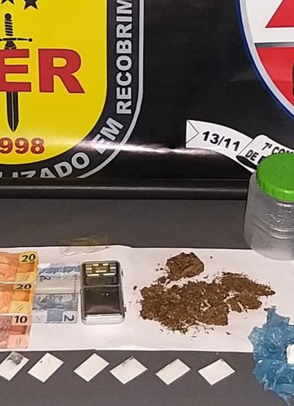 Durante operação em Nova Serrana, Polícia Militar prende suspeitos de tráfico de drogas