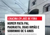 Homem mata pai, madrastra, duas irmãs e sobrinho de 5 anos.