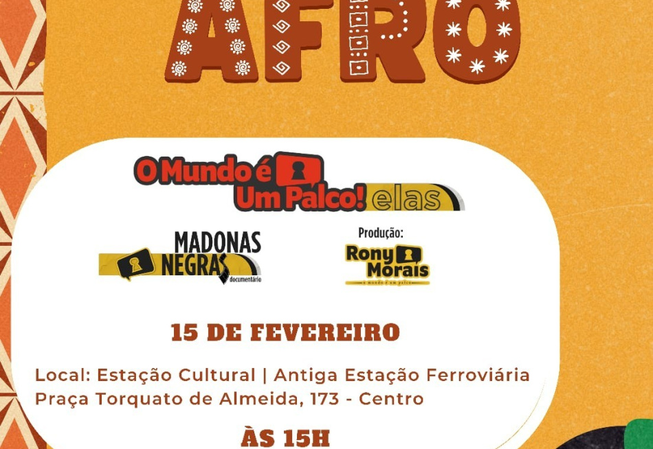 Secretaria de Cultura de Pará de Minas Lança o Projeto "Estação Afro" com Documentário e Roda de Conversa