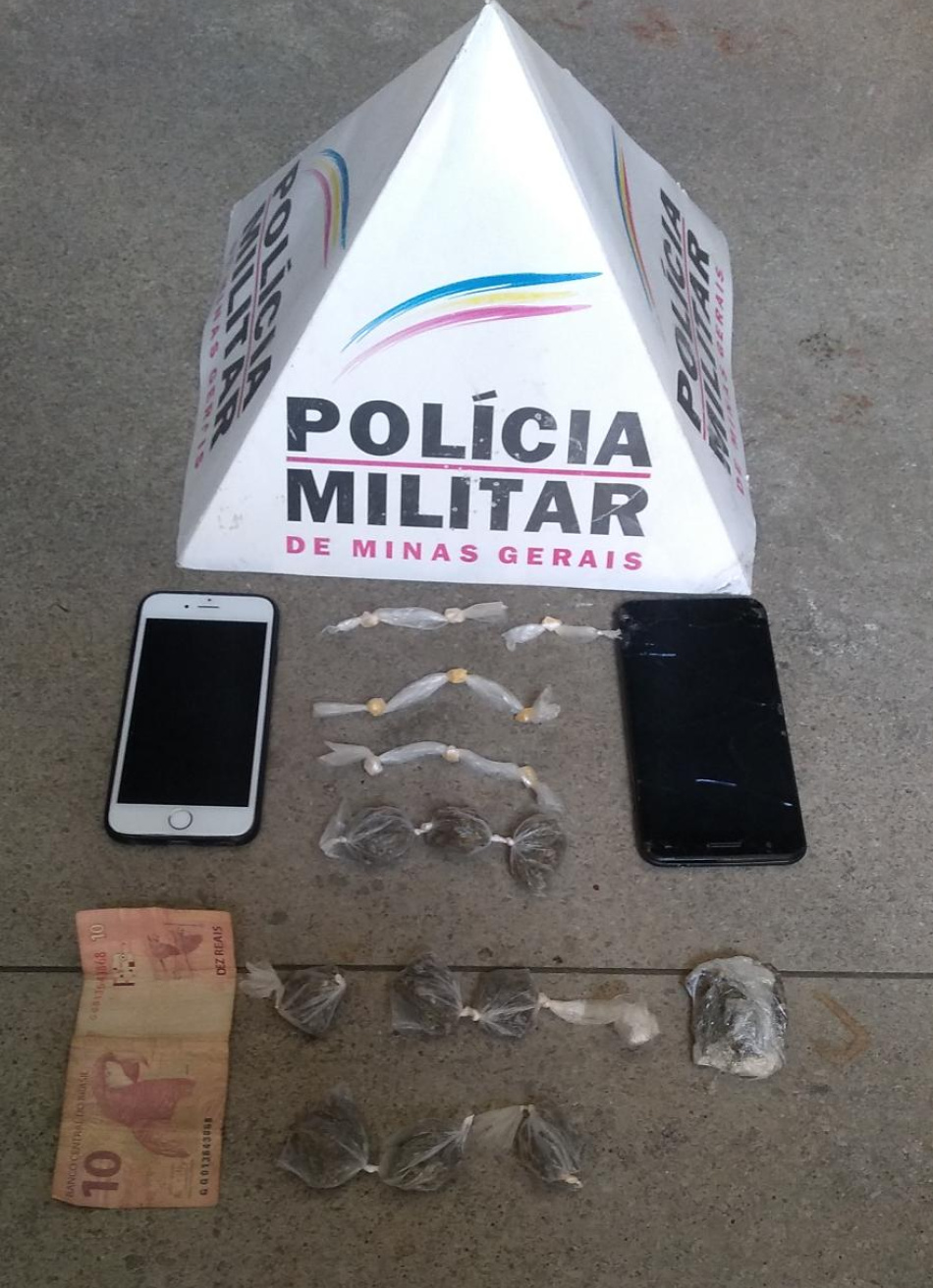 Rapaz é preso em Bom Despacho acusado de tráfico de drogas