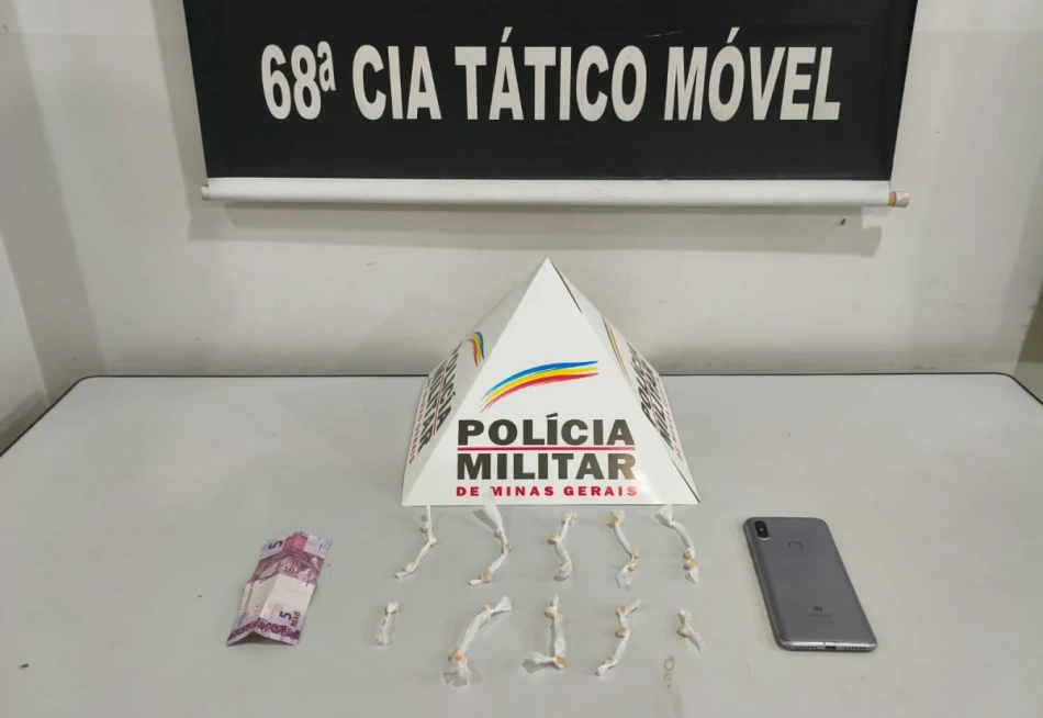 Adolescente é apreendido por ato infracional semelhante ao tráfico de drogas em Nova Serrana