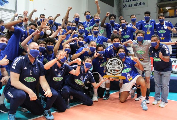 Sada Cruzeiro conquistou o 11º título seguido do Campeonato Mineiro Masculino de Vôlei