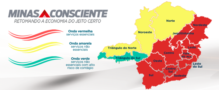 Secretaria de Estado de Saúde libera a abertura de comércio, atrativos culturais, atividades esportivas e eventos com até 30 pessoas