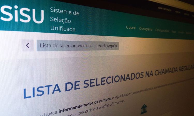 Prazo para matrícula no Sisu termina na próxima segunda-feira